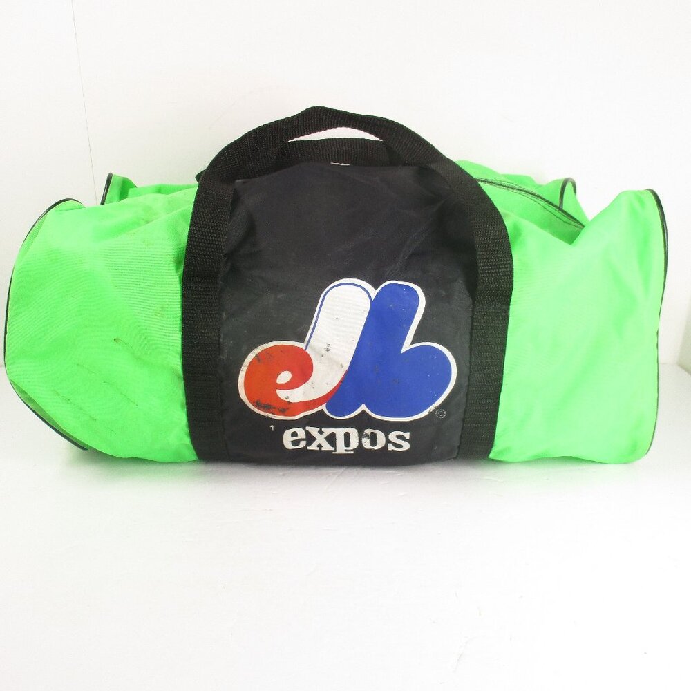 Vintage 1990's Montreal EXPOS MLB Baseball Small Gym Duffel Bag & Hostess Chips